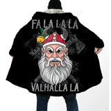 Fa-La-La-La-La Valhalla-La Viking Ugly Christmas Coat Cloak Viking Warriors