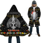 Fa-La-La-La-La Valhalla-La Viking Ugly Christmas Coat Cloak Viking Warriors