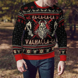 Fa-La-La-La-La Valhalla-La Viking Ugly Christmas Sweater Shirts & Tops Viking Warriors