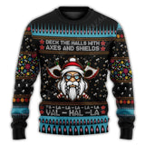 Fa-La-La-La-La Valhalla-La Viking Ugly Christmas Sweater Shirts & Tops Viking Warriors