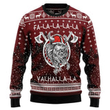 Fa-La-La-La-La Valhalla-La Viking Ugly Christmas Sweater Shirts & Tops Viking Warriors