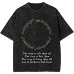 Fellowship Hiking Co An Epic Journey Awaits Fantasy Washed T-Shirt t shirt Viking Warriors