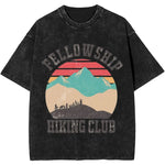 Fellowship Hiking Co An Epic Journey Awaits Fantasy Washed T-Shirt t shirt Viking Warriors
