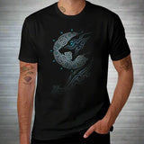 Fenrir Wolf Moon T Shirt Shirts & Tops Viking Warriors
