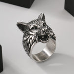 Fenrir Wolf Ring Rings Viking Warriors