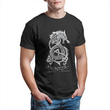 Fenrir Wolf Viking Knot T-Shirt Shirts & Tops Viking Warriors