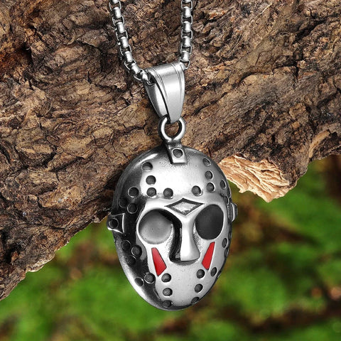Friday Jason Mask Stainless Steel Necklace necklace Viking Warriors