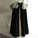 Fur Collar Medieval Cloak Cloak Viking Warriors