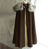 Fur Collar Medieval Cloak Cloak Viking Warriors