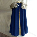 Fur Collar Medieval Cloak Cloak Viking Warriors