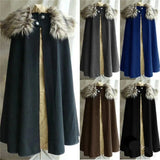 Fur Collar Medieval Cloak Cloak Viking Warriors