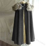 Fur Collar Medieval Cloak Cloak Viking Warriors