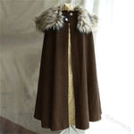 Fur Collar Medieval Cloak Cloak Viking Warriors