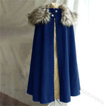 Fur Collar Medieval Cloak Cloak Viking Warriors