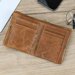 Genuine Leather Short Wallet wallet Viking Warriors