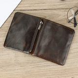 Genuine Leather Short Wallet wallet Viking Warriors