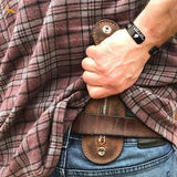 Genuine Leather Waist Coins Pouch Leather wallet Viking Warriors