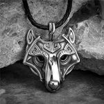 Gold & Silver Wolf Head Necklaces Necklaces Viking Warriors