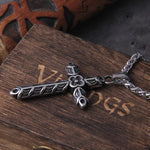 Gothic Cross Pendant Cross Viking Warriors