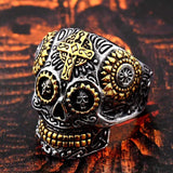 Gothic Cross Skull Ring skull ring Viking Warriors