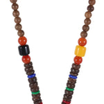 Handmade Mala Wood Bead Buddhist Necklace Wooden beads necklace Viking Warriors