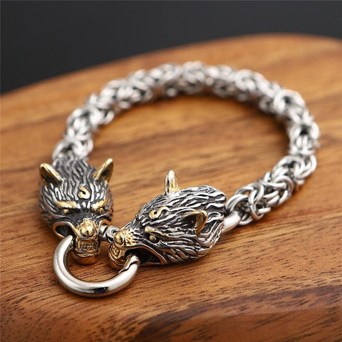 Odin's Wolves Mesh Chain Bracelet - Odin's Treasures