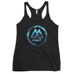 Ice Valknut Women's Racerback Tank tank tops Viking Warriors