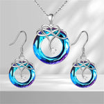 Infinite Symbol Love Necklace and Earrings Set necklace and earrings set Viking Warriors