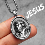 Jesus Heart Cross Christian Amulet Necklaces necklace Viking Warriors