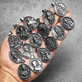 Jesus Heart Cross Christian Amulet Necklaces necklace Viking Warriors