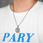 Jesus Heart Cross Christian Amulet Necklaces necklace Viking Warriors
