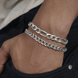 Layered  Chain Bracelets Viking Warriors