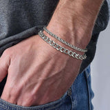 Layered  Chain Bracelets Viking Warriors