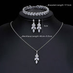 Leaf Crystal Jewelry Set jewelry set Viking Warriors
