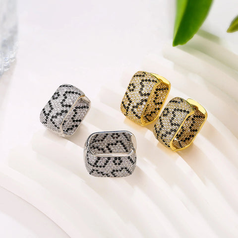 Leopard Print Zirconia Jewelry set Jewelry Sets Viking Warriors