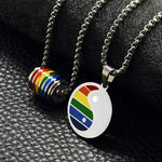LGBTQIA+ Rainbow Pendant Necklaces Necklace Viking Warriors