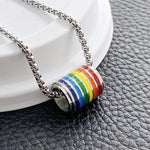 LGBTQIA+ Rainbow Pendant Necklaces Necklace Viking Warriors