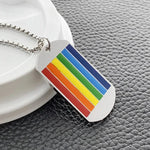 LGBTQIA+ Rainbow Pendant Necklaces Necklace Viking Warriors