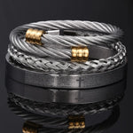 Luxury 3 piece Cross Bracelet Set Bracelets Viking Warriors
