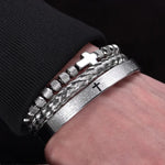 Luxury 3 piece Cross Bracelet Set Bracelets Viking Warriors
