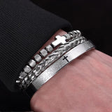 Luxury 3 piece Cross Bracelet Set Bracelets Viking Warriors