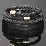 Luxury 3 piece Cross Bracelet Set Bracelets Viking Warriors
