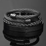 Luxury 3 piece Cross Bracelet Set Bracelets Viking Warriors