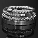 Luxury 3 piece Cross Bracelet Set Bracelets Viking Warriors