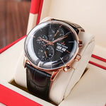 Luxury Chronograph Leather Watch watch Viking Warriors