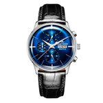 Luxury Chronograph Leather Watch watch Viking Warriors