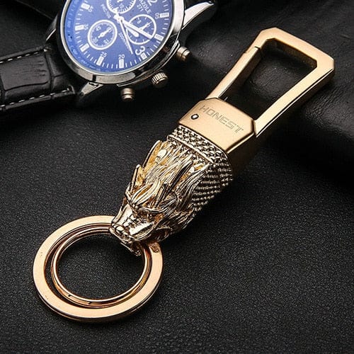Wolfkeychain Miniblings - White Wolf/Polar Wolf Hard Rubber Keychain Pendant (60mm)