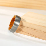 Luxury Wooden Inlay Tungsten Wedding Bands – Perfect Blend of Style and Strength rings Viking Warriors