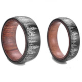 Luxury Wooden Inlay Wedding Bands – Perfect Blend of Style and Strength rings Viking Warriors