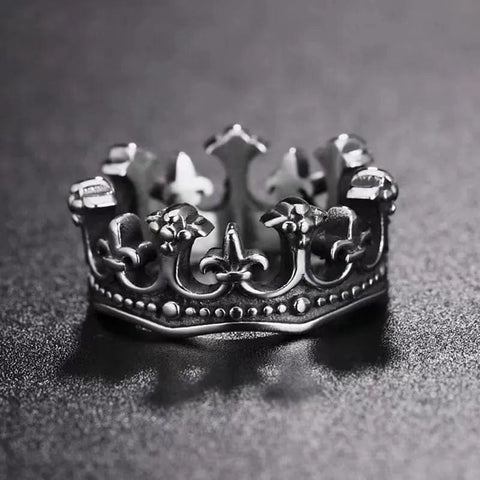 Medieval King Crown Ring ring Viking Warriors